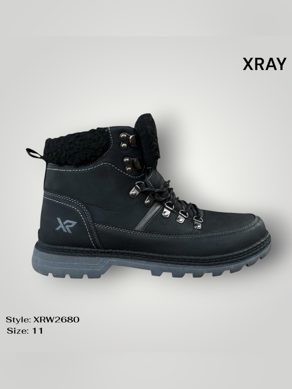 Xray Footwear Ephraim Moc Toe Work Boots Mens Size 11 Black Lace Up XRW2680